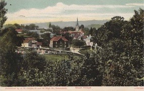VIEW OF OLD SHEET HOUSE, VILLAGE STREET+OLD MILL LANE+OLD A3. POSTCARD STAMP DATED AUGUST 1908
